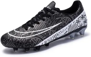 DHOVOR Mens Womens Soccer Cleats Non Slip Athletics Football Cleats Youth Football Boots Unisex Light-Weight Outdoor Soccer Shoes