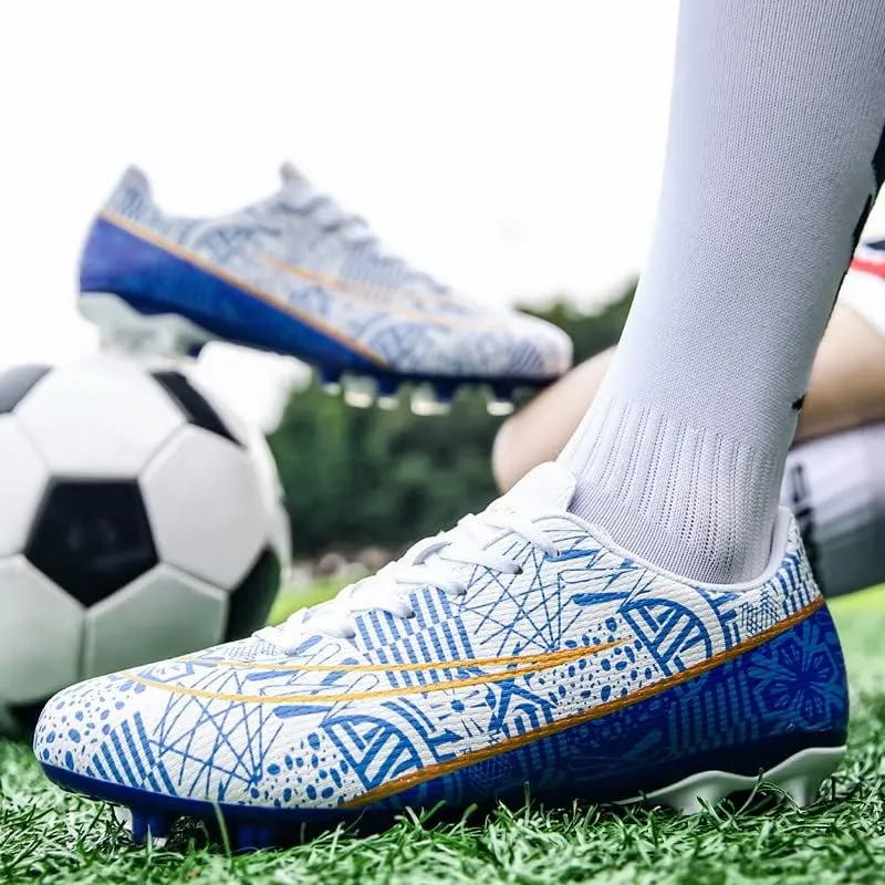 DHOVOR Mens Womens Soccer Cleats Non Slip Athletics Football Cleats Youth Football Boots Unisex Light-Weight Outdoor Soccer Shoes