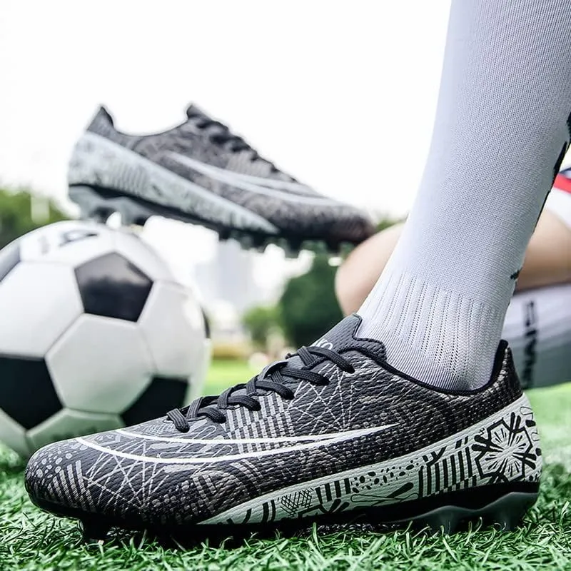 DHOVOR Mens Womens Soccer Cleats Non Slip Athletics Football Cleats Youth Football Boots Unisex Light-Weight Outdoor Soccer Shoes