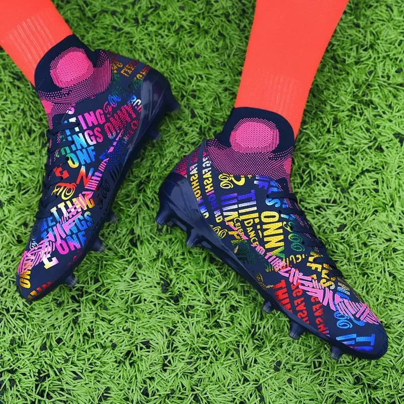 DHOVOR Men's Women's Soccer Cleats Youth Football Cleats Unisex Adult Athletics Football Trainers Football Shoes Teenagers Soccer Shoes