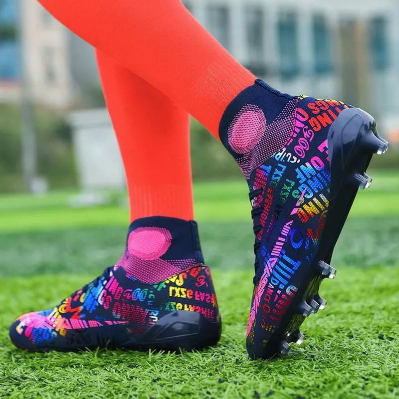 DHOVOR Men's Women's Soccer Cleats Youth Football Cleats Unisex Adult Athletics Football Trainers Football Shoes Teenagers Soccer Shoes