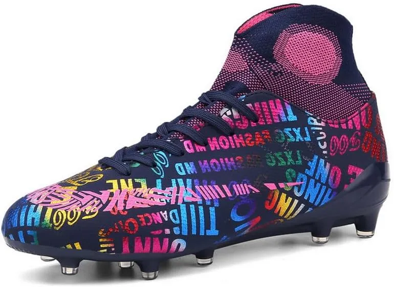 DHOVOR Men's Women's Soccer Cleats Youth Football Cleats Unisex Adult Athletics Football Trainers Football Shoes Teenagers Soccer Shoes