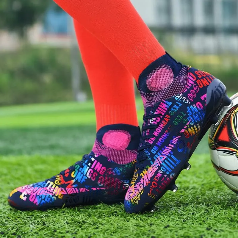 DHOVOR Men's Women's Soccer Cleats Youth Football Cleats Unisex Adult Athletics Football Trainers Football Shoes Teenagers Soccer Shoes