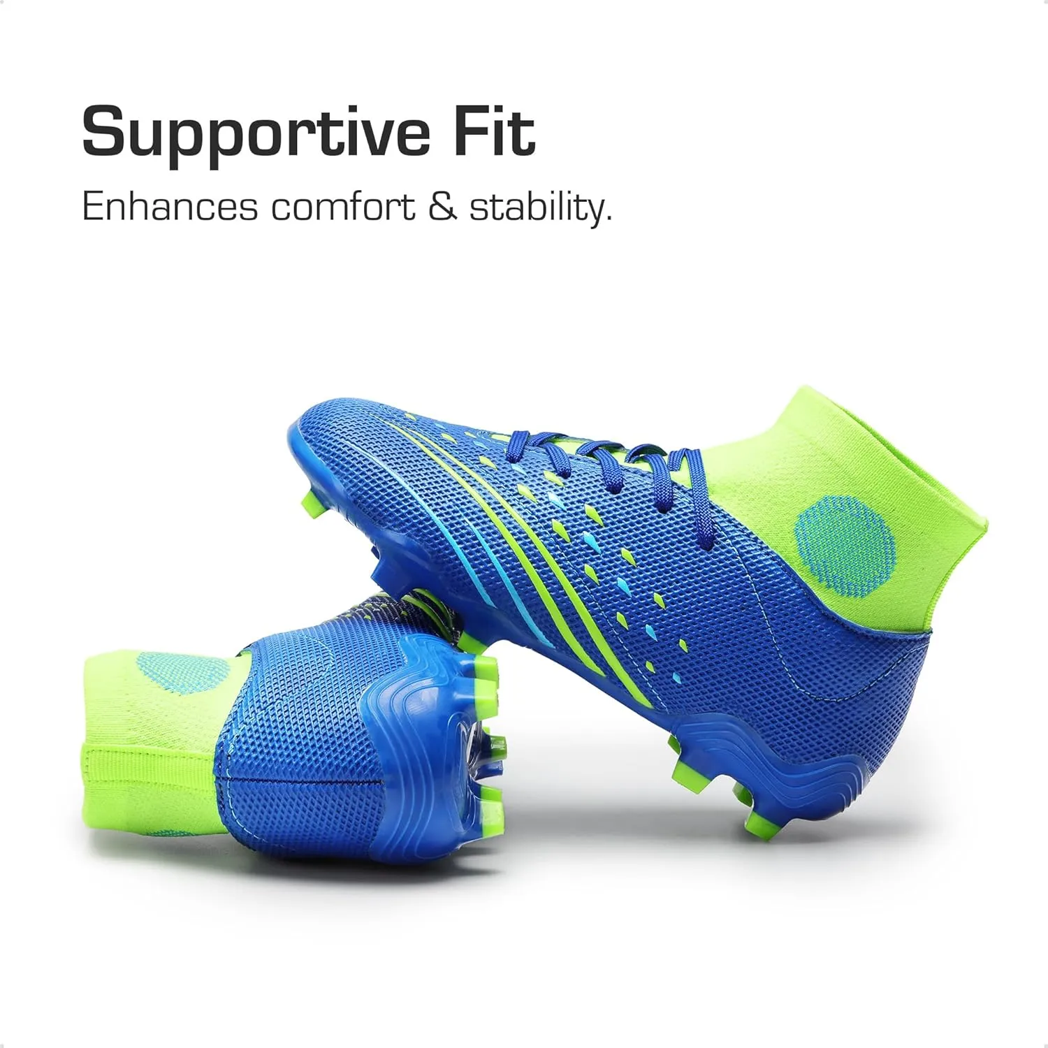 DREAM PAIRS Boys Girls Football Cleats Youth Firm Groud Outdoor Trainning Athletic Sport High Top Soccer Shoes for Little/Big Kid
