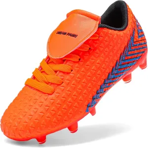 DREAM PAIRS Boys Girls Outdoor Soccer Cleats Football Shoes for Little/Big Kid
