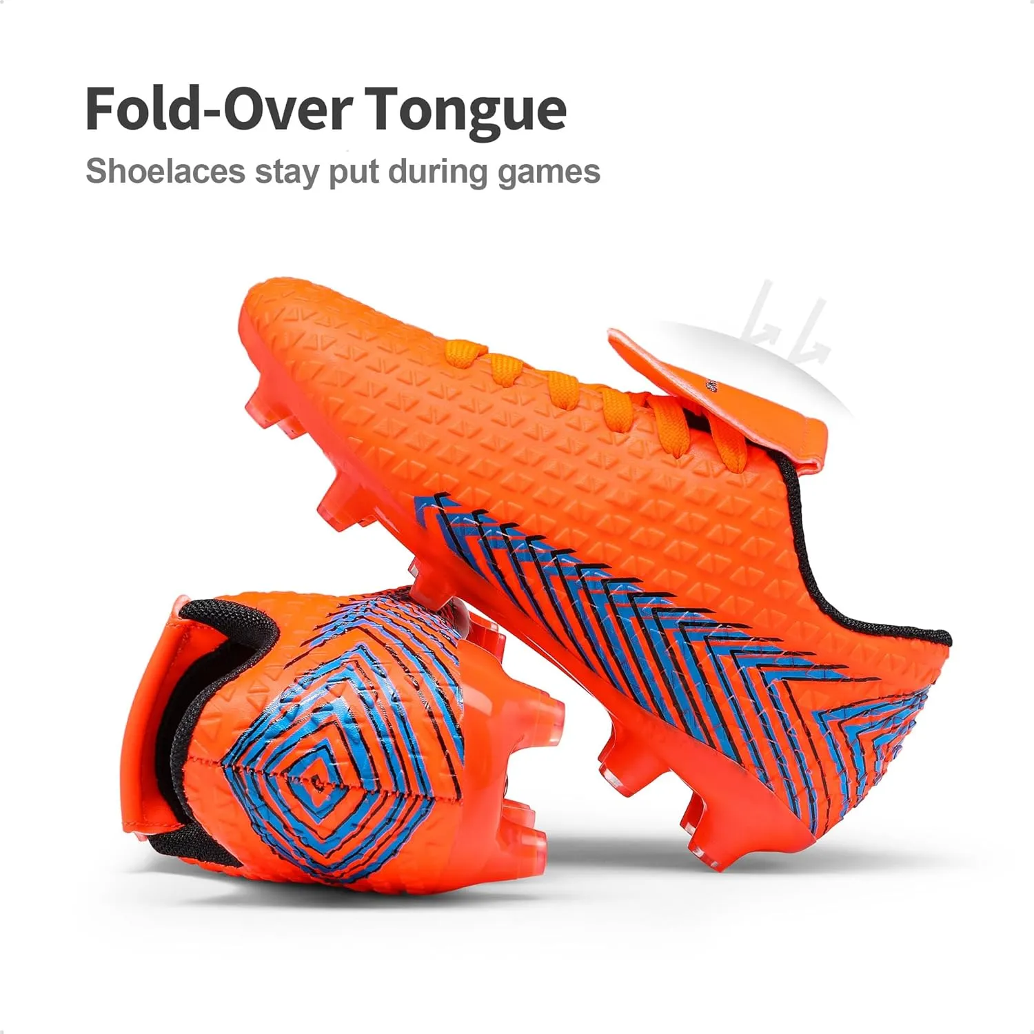 DREAM PAIRS Boys Girls Outdoor Soccer Cleats Football Shoes for Little/Big Kid
