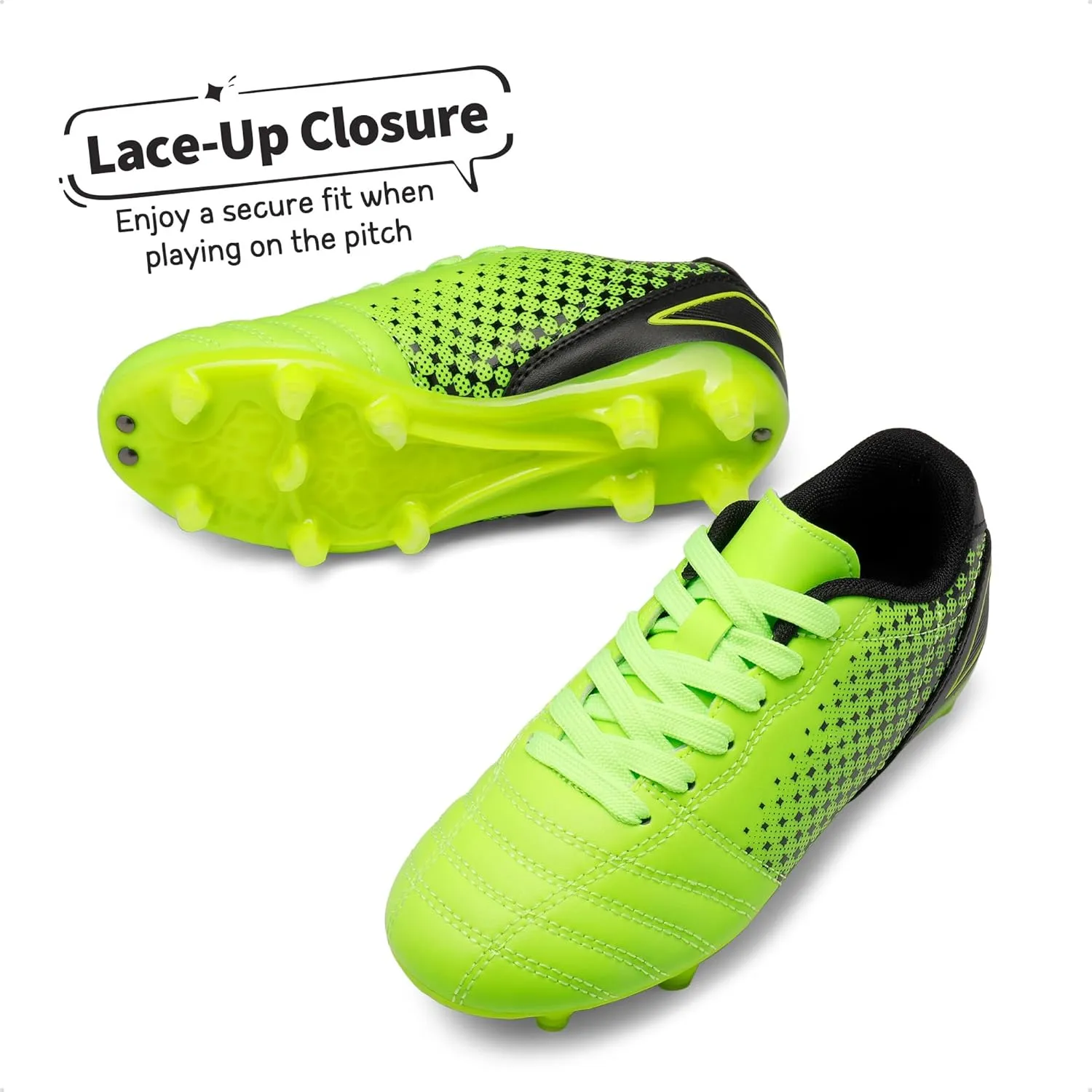 DREAM PAIRS Boys Girls Outdoor Sport Football Shoes Soccer Cleats for Little/Big Kid