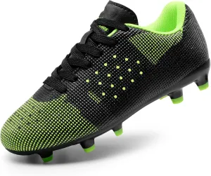 DREAM PAIRS Boys Girls Soccer Cleats Youth Firm Groud Athletic Outdoor Trainning Football Shoes for Little/Big Kid