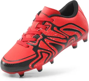 DREAM PAIRS Boys Girls Soccer Cleats Youth Firm Groud Baseball Cleats Sport Athletic Outdoor Trainning Football Shoes for Little/Big Kid