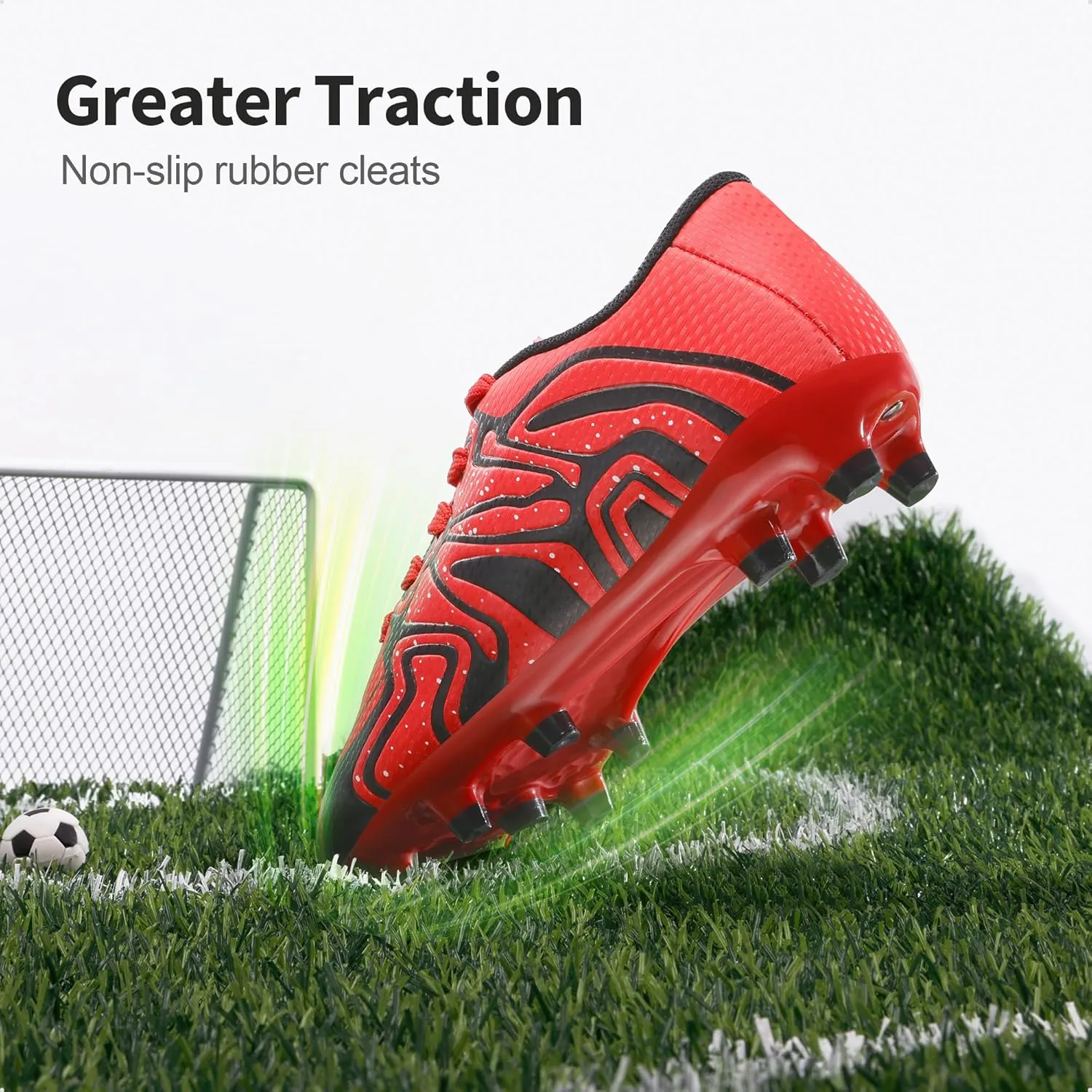 DREAM PAIRS Boys Girls Soccer Cleats Youth Firm Groud Baseball Cleats Sport Athletic Outdoor Trainning Football Shoes for Little/Big Kid