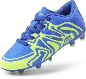 DREAM PAIRS Boys Girls Soccer Cleats Youth Firm Groud Baseball Cleats Sport Athletic Outdoor Trainning Football Shoes for Little/Big Kid