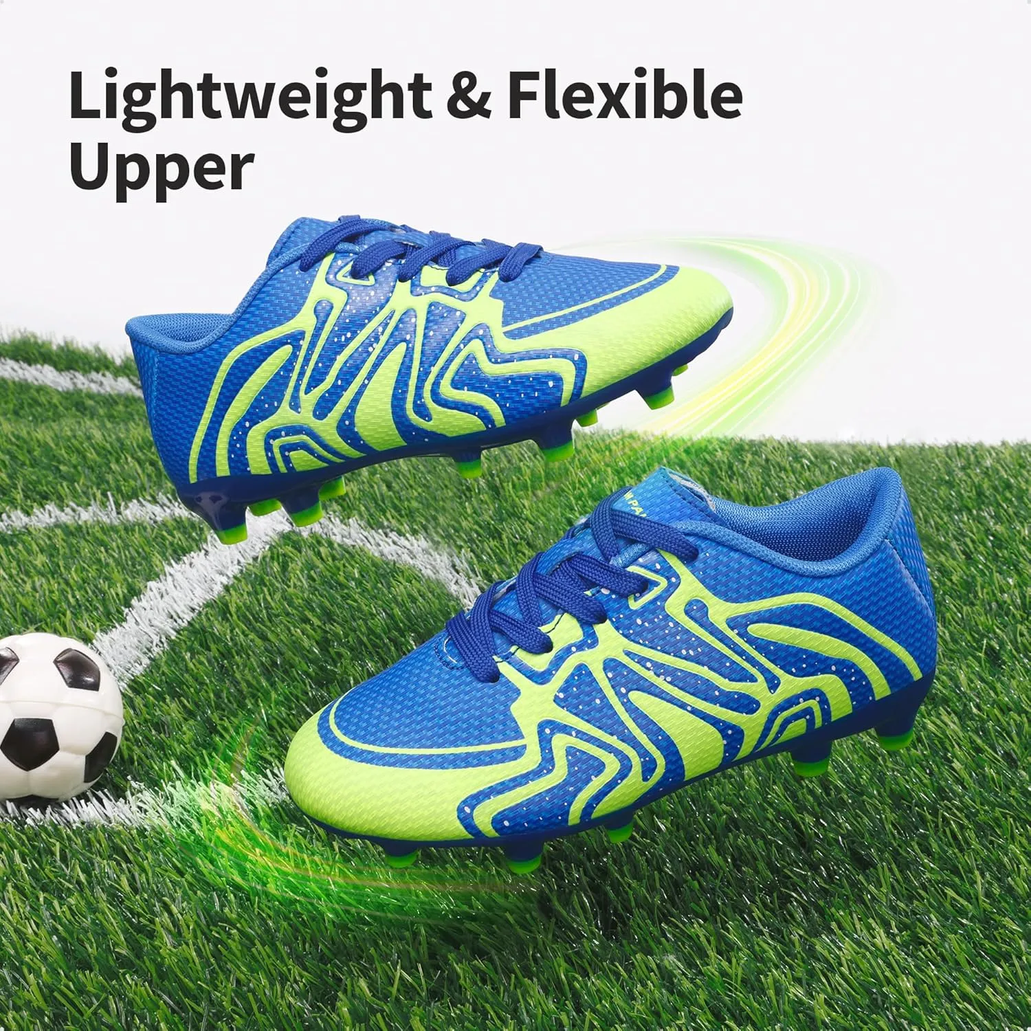 DREAM PAIRS Boys Girls Soccer Cleats Youth Firm Groud Baseball Cleats Sport Athletic Outdoor Trainning Football Shoes for Little/Big Kid