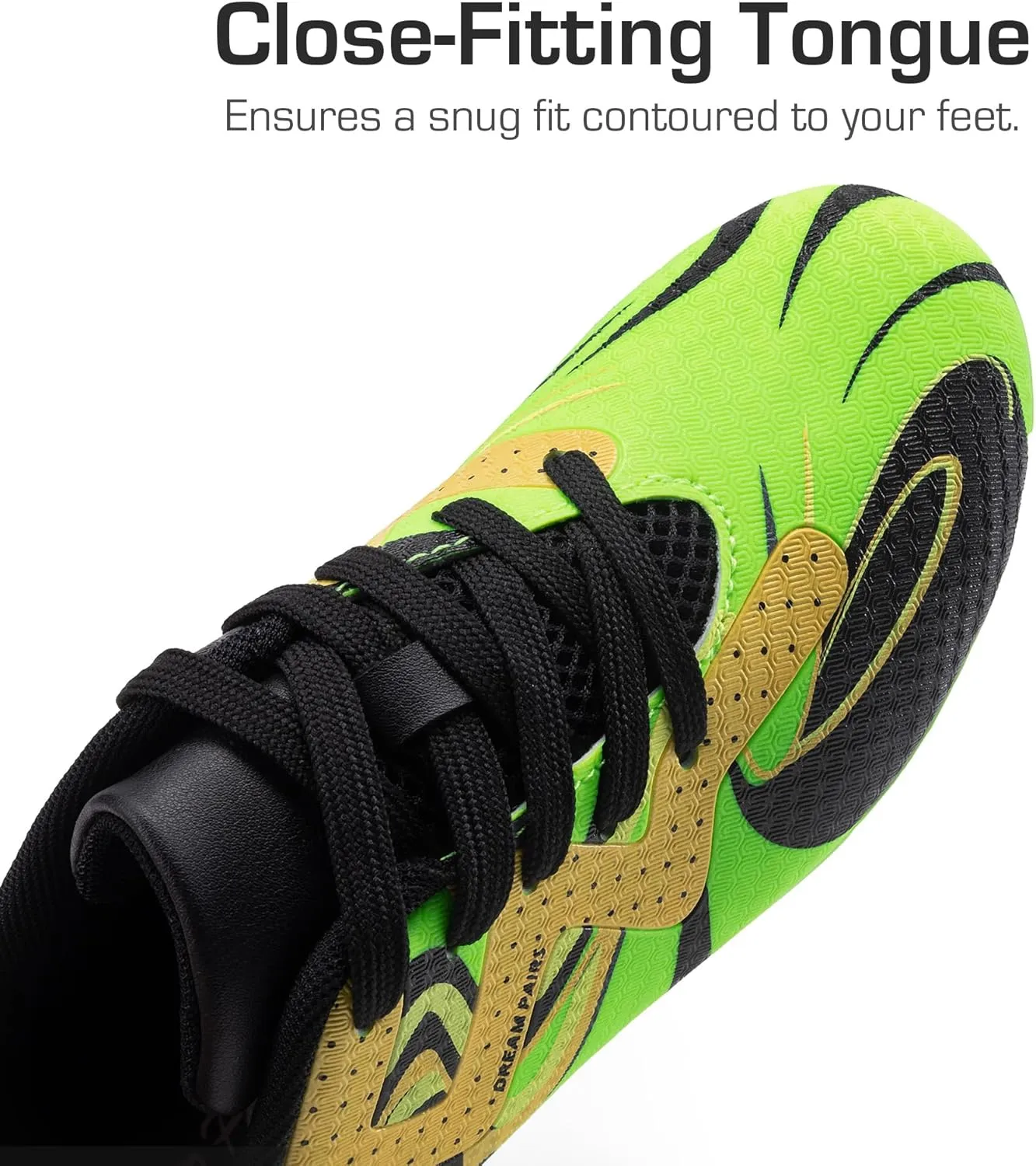 DREAM PAIRS Boys Girls Soccer Cleats Youth Firm Groud Sport Football Cleats for Little/Big Kid/Toddler