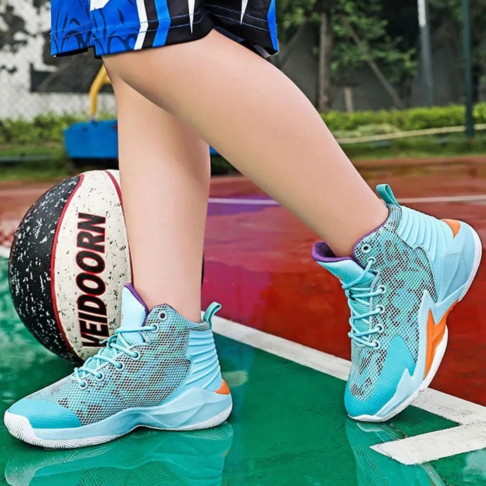 ESXGED Unisex Womens Fashion Mesh Comfy Non-Slip Breathable Basketball Shoes Mens Sports Athletic Running Tennis Casual Youth Sneakers