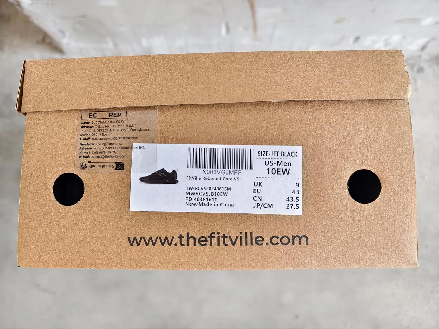 FitVille Mens Wide Hiking Shoes Water Repellent Outdoor Work Shoes Trekking Trails Sneakers with Arch Support - Sturdy Core