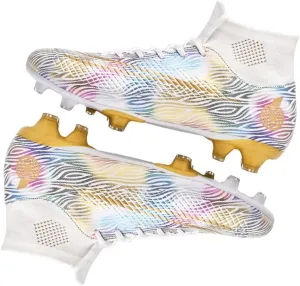 HESBITEUL Mens Athletic Outdoor Indoor Comfortable Soccer Shoes Boys Football Student Cleats Sneaker Shoes High Gripping Power