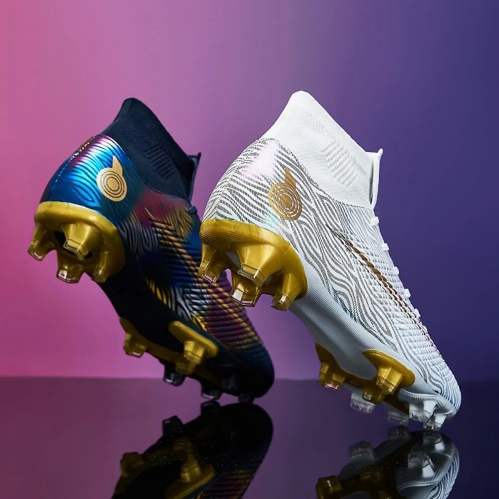 HESBITEUL Mens Athletic Outdoor Indoor Comfortable Soccer Shoes Boys Football Student Cleats Sneaker Shoes High Gripping Power