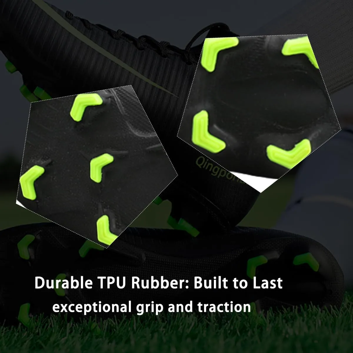 HESBITEUL Soccer Cleats Firm Ground: Lightweight FG Football Shoes