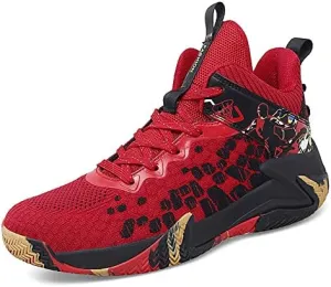 High Top Lightweight Large Size Sports Boots Student Training Flying Weaving Men's Basketball Shoes