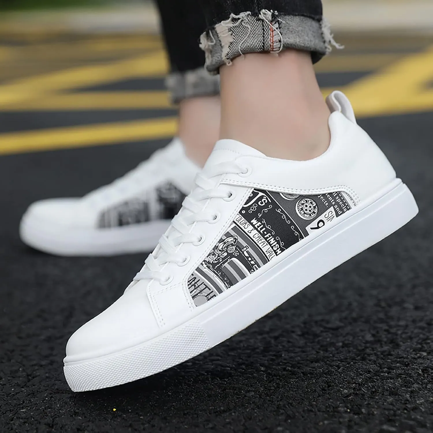 High Top Sneakers for Women 2023 Zapatos Antideslizantes para Mujer De Hule Black Sneakers for Women Slip On Plantar Fasciitis Shoes Women Dress Womens Black Sneakers Size 7w