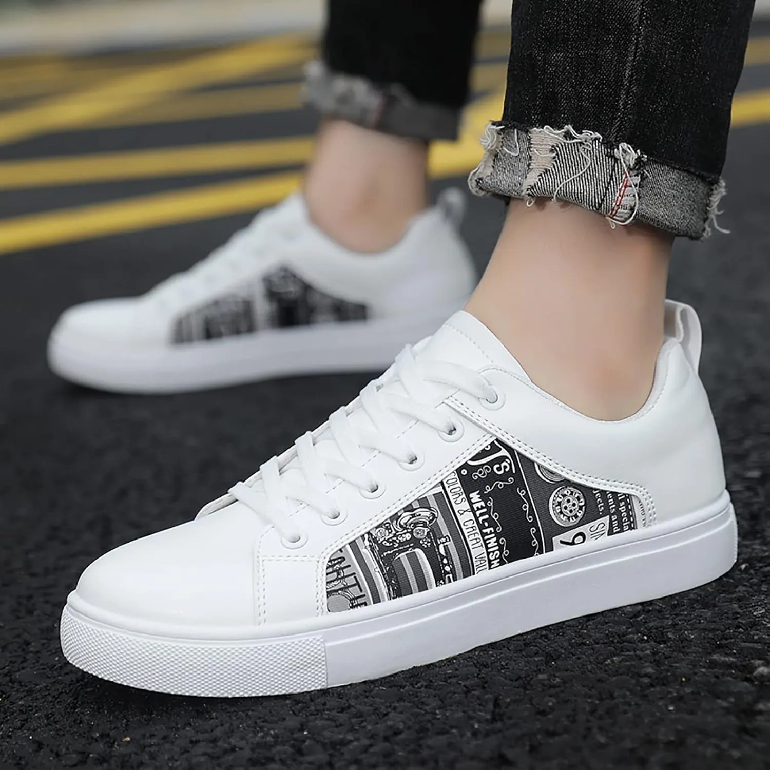 High Top Sneakers for Women 2023 Zapatos Antideslizantes para Mujer De Hule Black Sneakers for Women Slip On Plantar Fasciitis Shoes Women Dress Womens Black Sneakers Size 7w