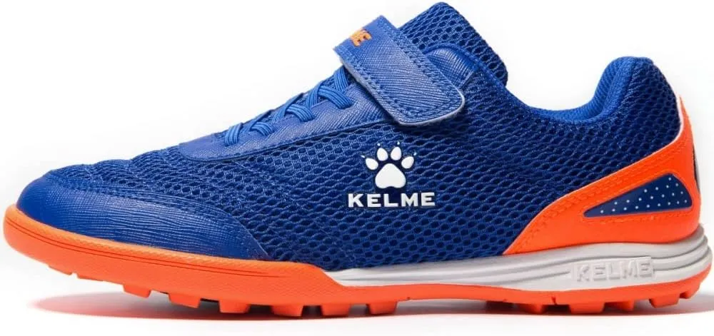 KELME Youth Indoor Soccer Shoes Kids Futsal Shoes Soccer Cleats Boys Girls Outdoor Turf Cleats Football Training
