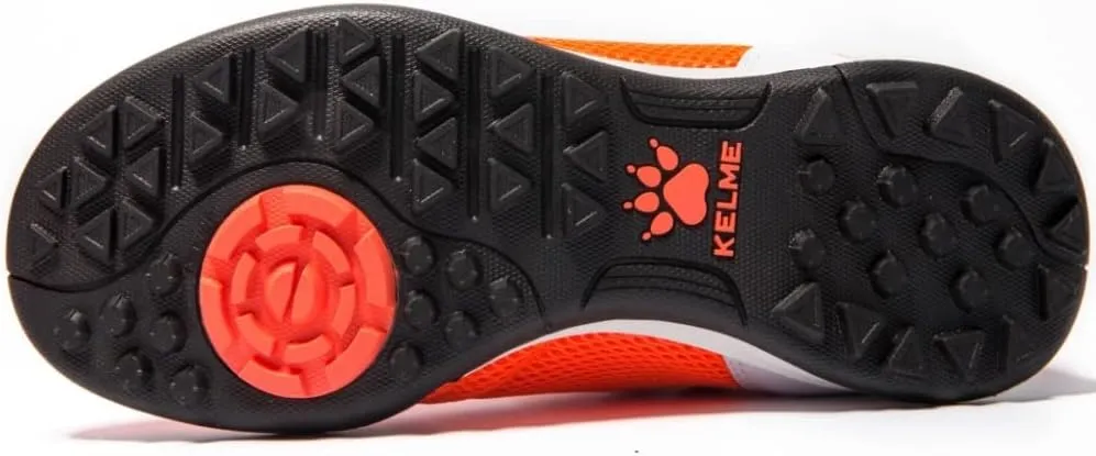 KELME Youth Indoor Soccer Shoes Kids Futsal Shoes Soccer Cleats Boys Girls Outdoor Turf Cleats Football Training
