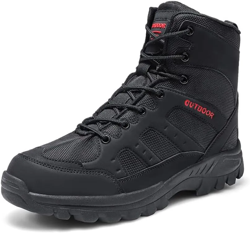 Kervaky Men's tactical boots, men's military boots, combat boots, breathable field boots, hiking boots, combat military boots