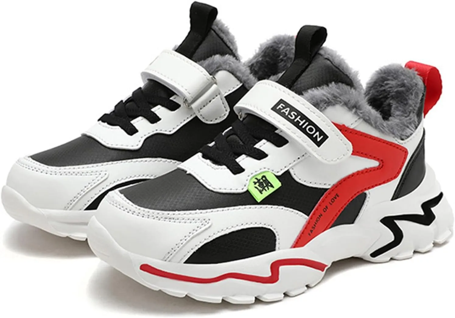 Kids Boys Sneakers Lightweight Athletic Walking/Running Tennis Shoes Adjustable Comfortable Kid Shoes for Girls Size 3