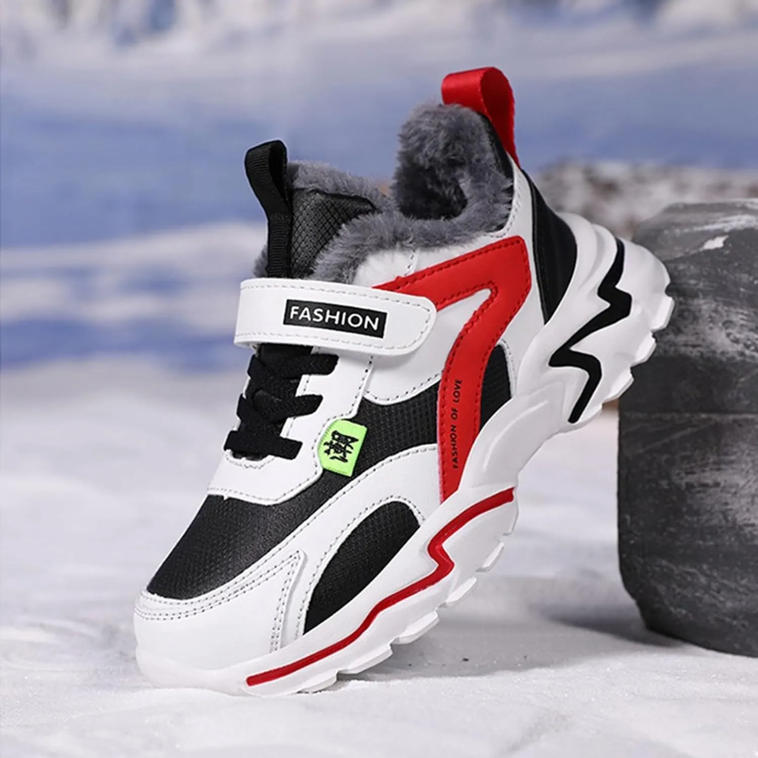 Kids Boys Sneakers Lightweight Athletic Walking/Running Tennis Shoes Adjustable Comfortable Kid Shoes for Girls Size 3