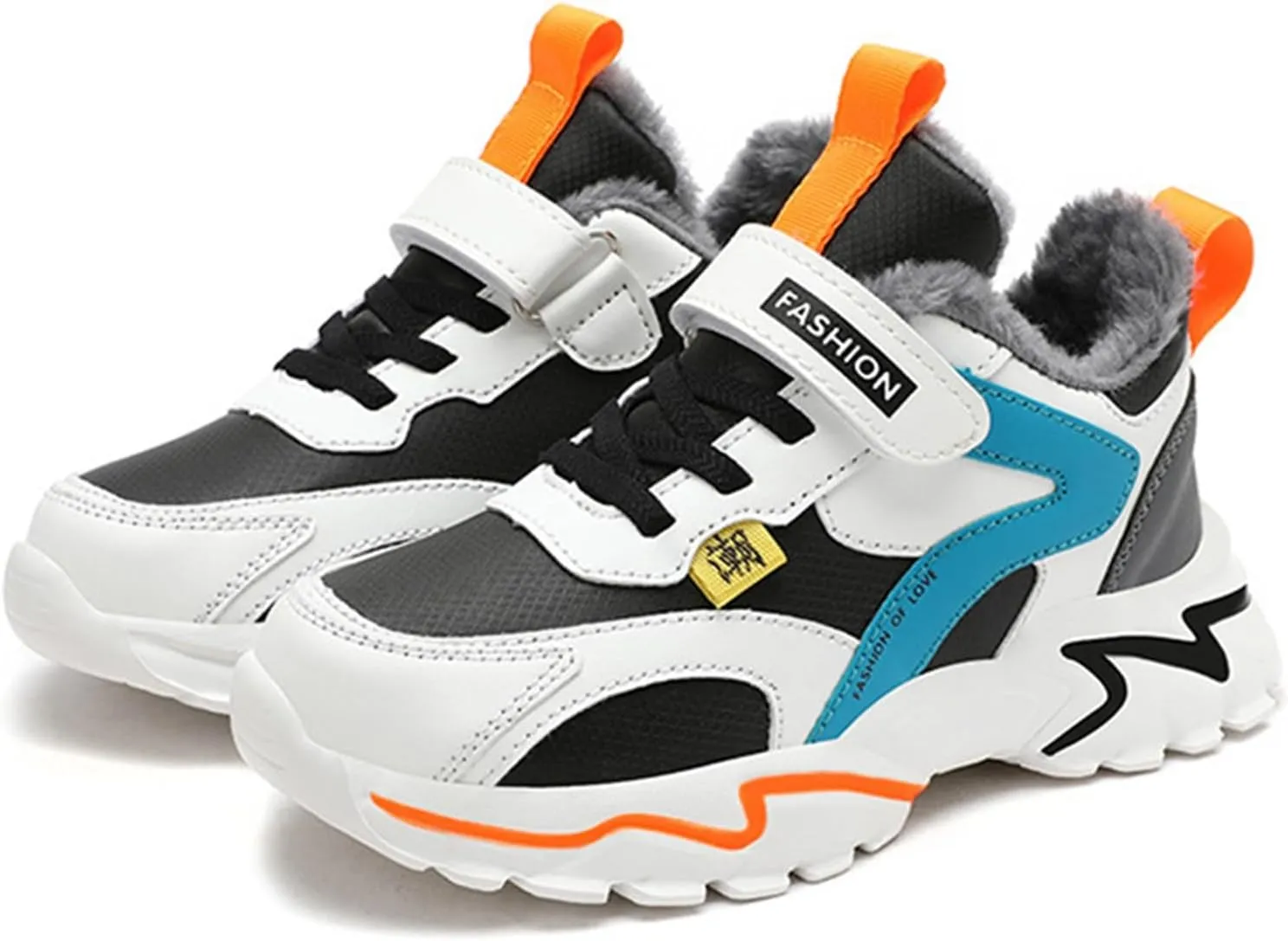 Kids Boys Sneakers Lightweight Athletic Walking/Running Tennis Shoes Adjustable Comfortable Kid Shoes for Girls Size 3