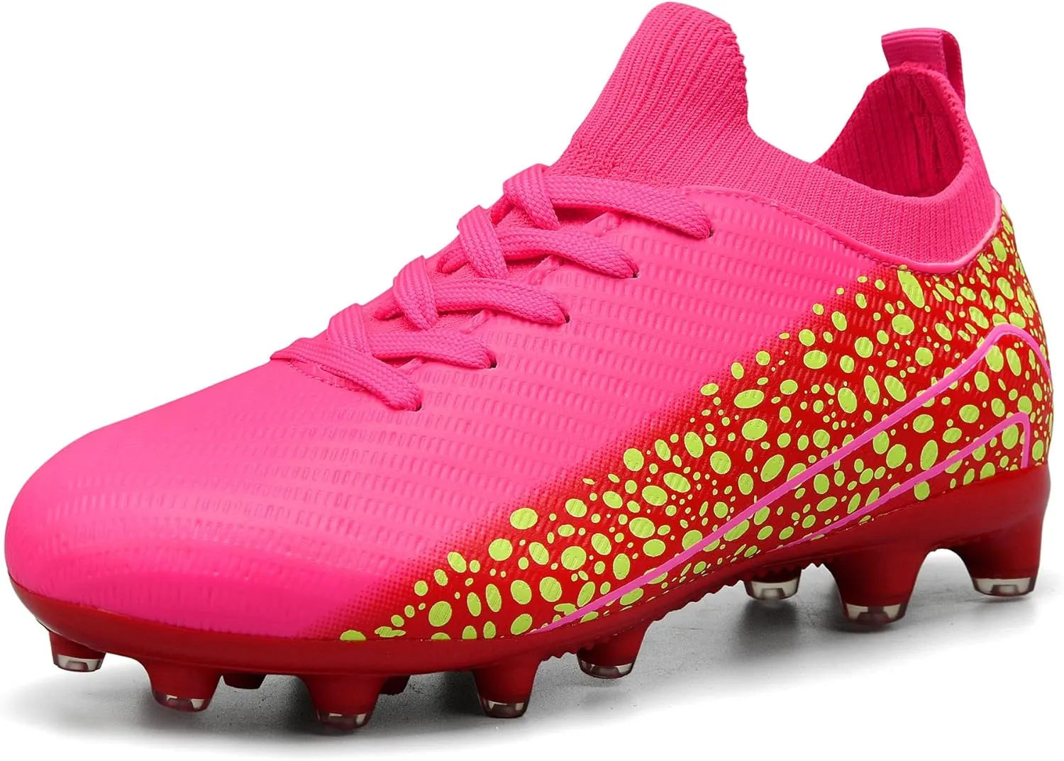 Kids Soccer Cleats for Boys and Girls Youth Mid-top Football Shoes Outdoor Athletic Turf Soccer Shoes