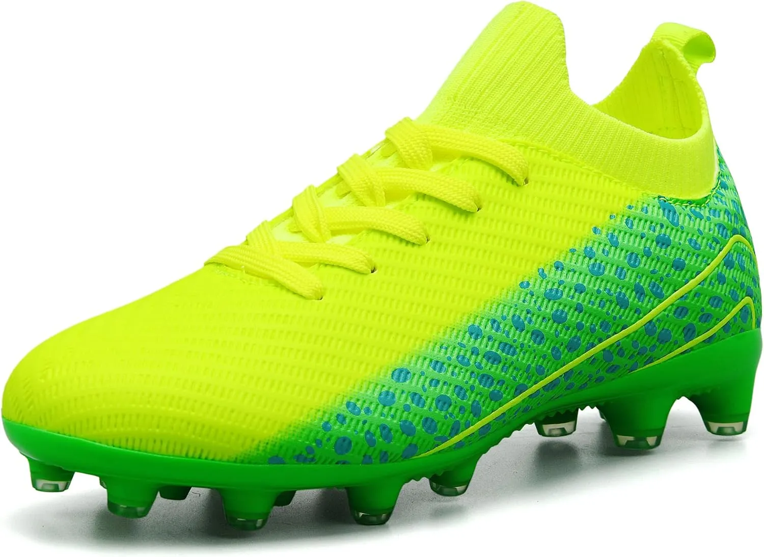 Kids Soccer Cleats for Boys and Girls Youth Mid-top Football Shoes Outdoor Athletic Turf Soccer Shoes
