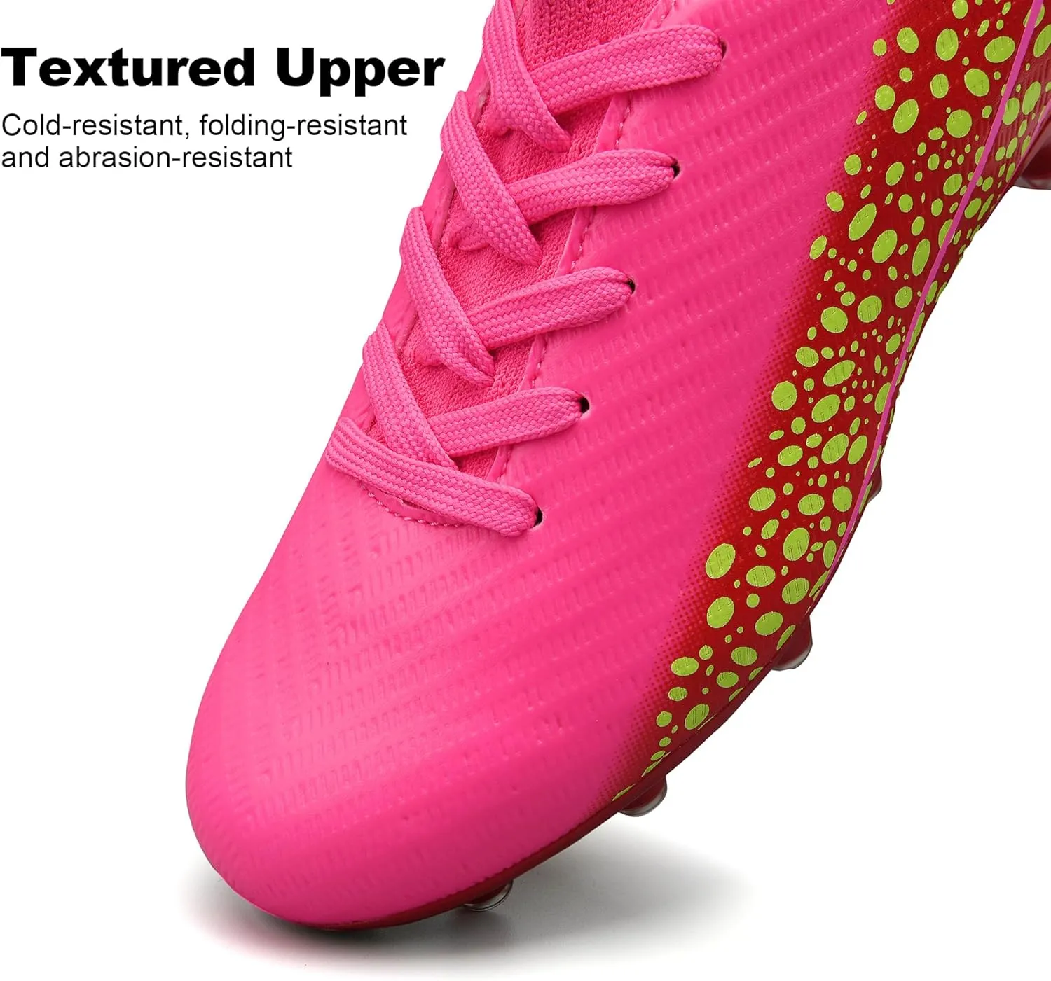 Kids Soccer Cleats for Boys and Girls Youth Mid-top Football Shoes Outdoor Athletic Turf Soccer Shoes