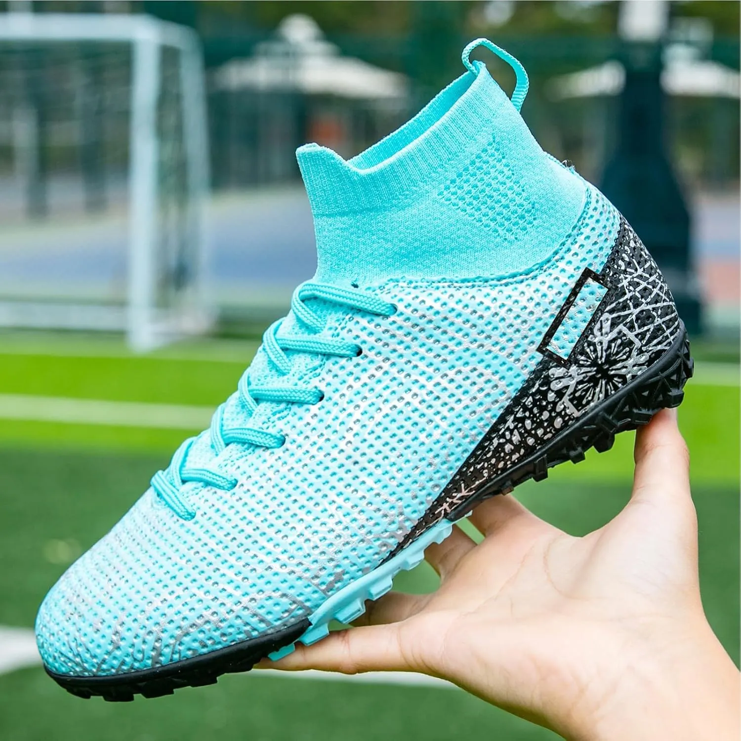 Kids Turf Soccer Shoes Boys Girls Youth Indoor Outdoor Soccer Cleats Football Shoes (Toddler/Little Kid/Big Kid)