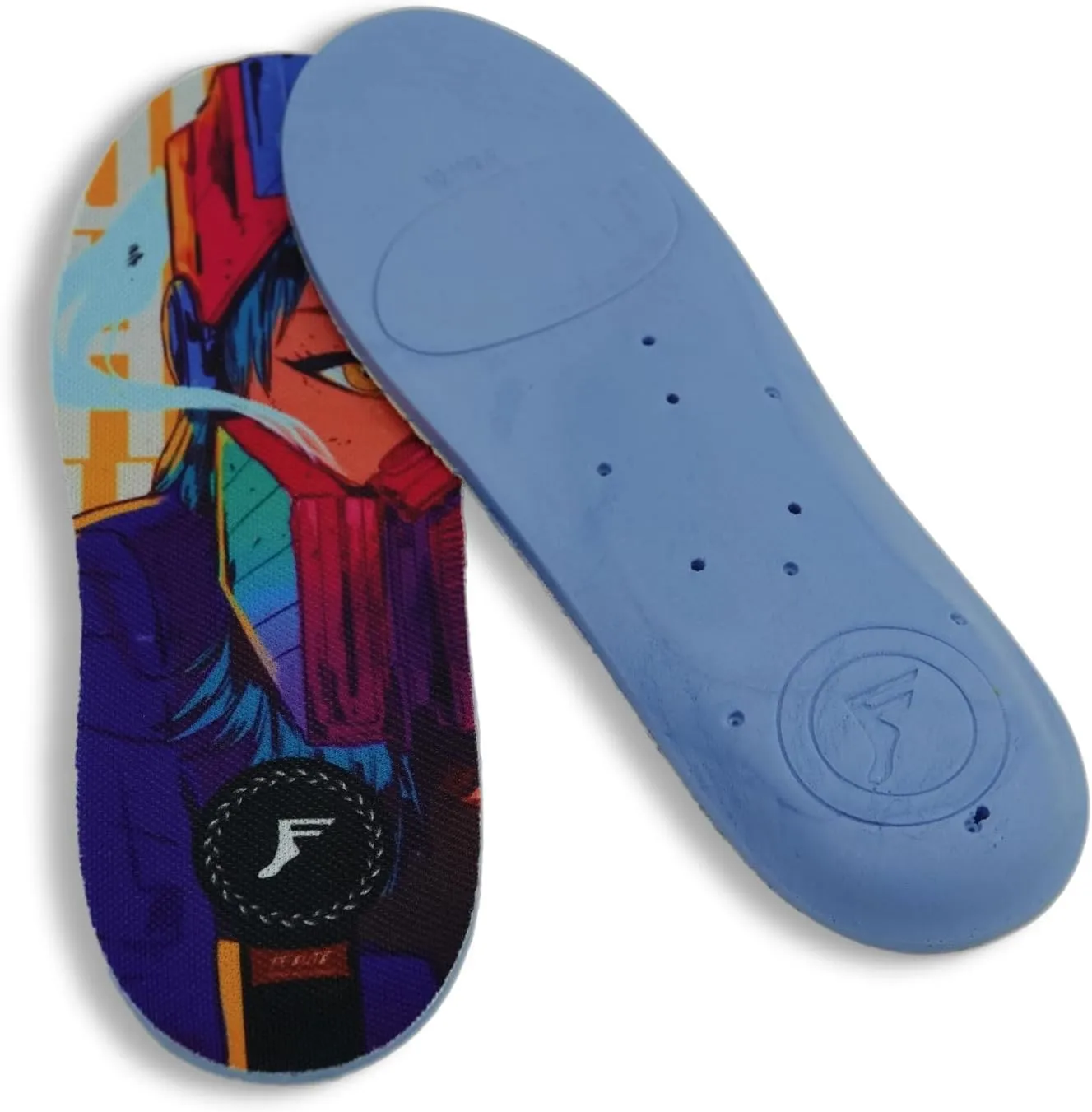 Kingfoam Orthotic Elite FP Insoles - Graphic:: Estrojen, USA Men's | Women's Size: M 11/11.5 | W 13/13.5