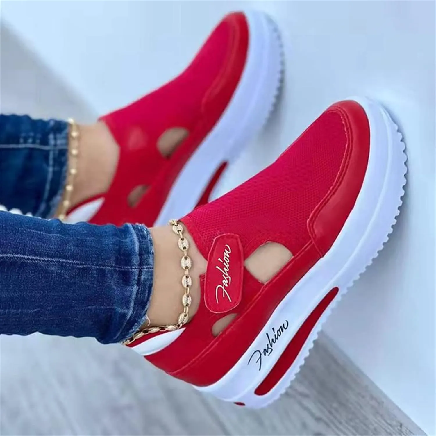 Ladmiple Shoes For Women Sneakers Trendy Canvas Shoes Casual Slip On Fashion Walking Shoes Dressy Summer Flats Loafers