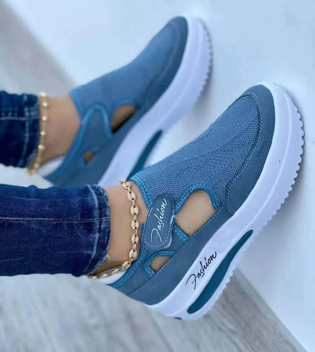 Ladmiple Shoes For Women Sneakers Trendy Canvas Shoes Casual Slip On Fashion Walking Shoes Dressy Summer Flats Loafers