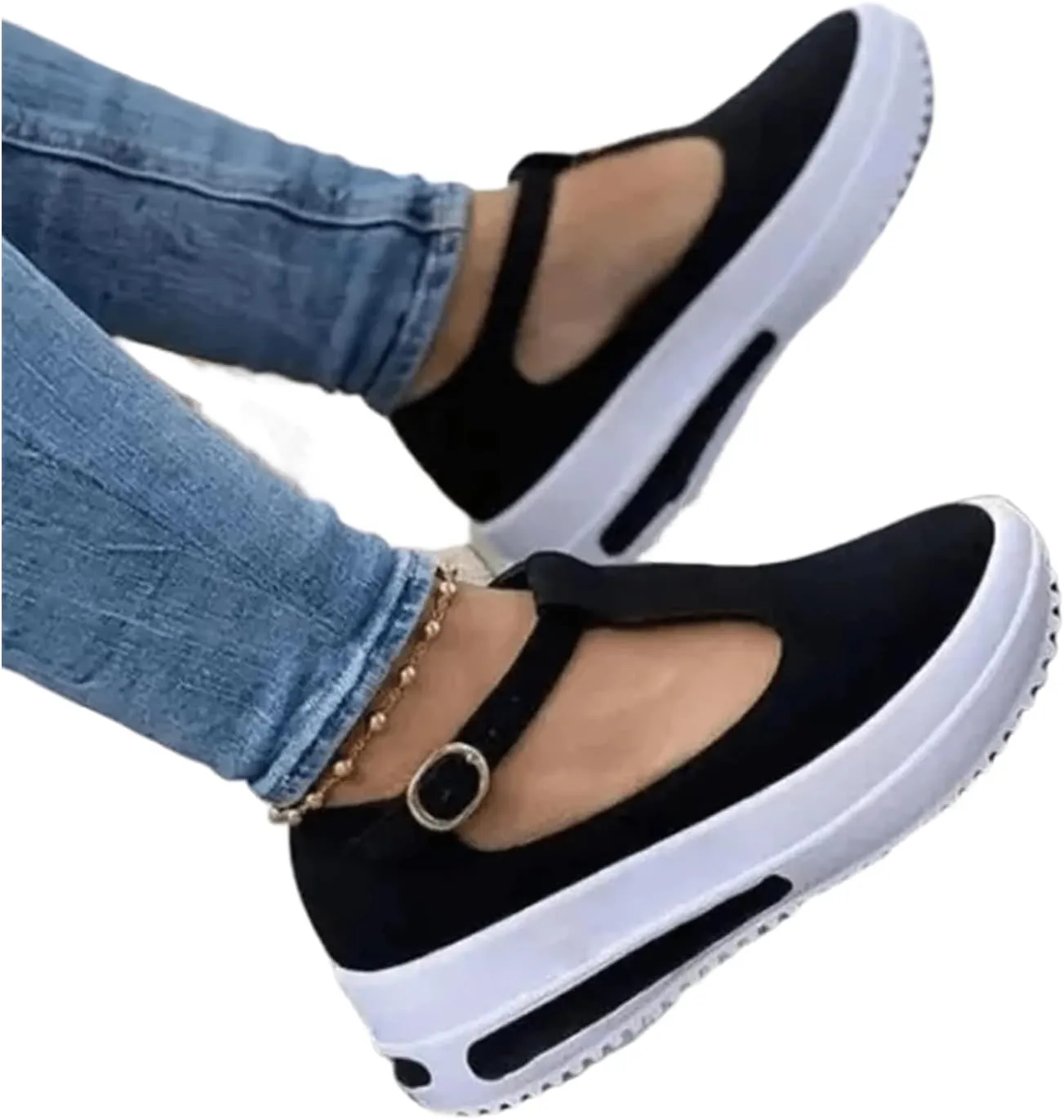 Ladmiple Shoes For Women Sneakers Trendy Canvas Shoes Fashion Slip on Walking Shoes Dressy Casual Summer Flats Loafers