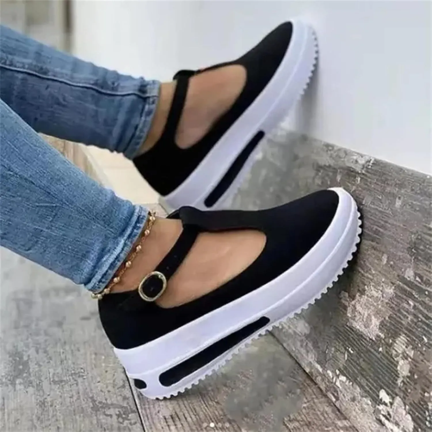 Ladmiple Shoes For Women Sneakers Trendy Canvas Shoes Fashion Slip on Walking Shoes Dressy Casual Summer Flats Loafers