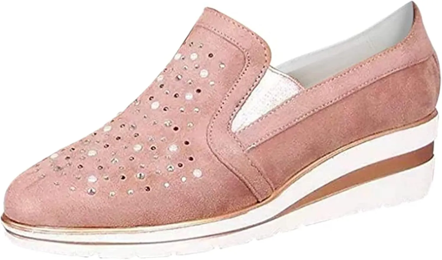 Ladmiple Shoes For Women Sneakers Trendy Slip On Canvas Shoes Fashion Comfort Dressy Casual Summer Walking Flats Loafers