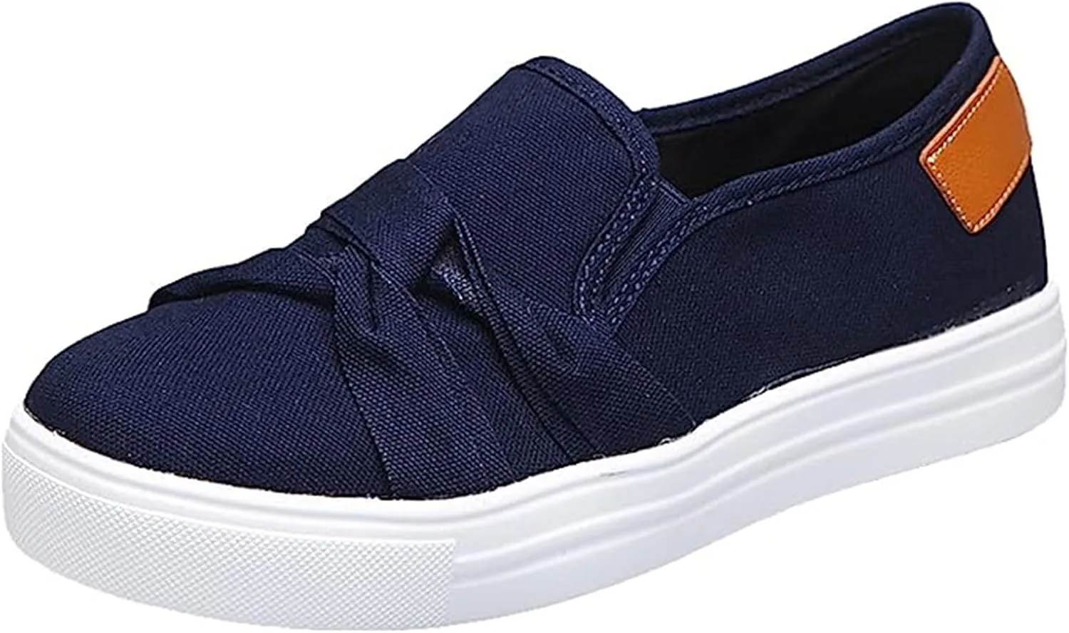 Ladmiple Shoes For Women Sneakers Trendy Slip On Loafers Canvas Shoes Fashion Dressy Casual Summer Flats Walking Sneaker