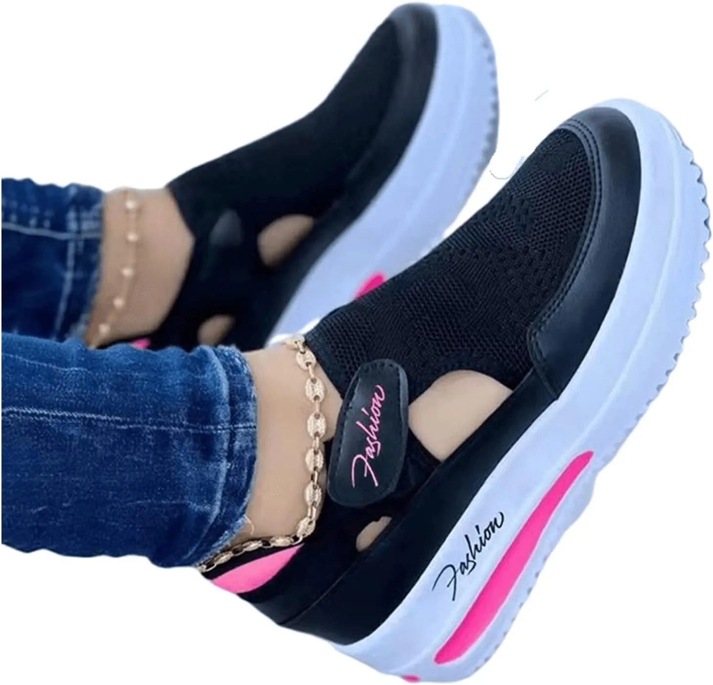 Ladmiple Slip On Shoes Women Casual Wide Womens Canvas Shoes Casual Cute Sneakers Low Cut Slip On Fashion Comfortable Walking Shoes Dressy Summer Non Slip Platform Flats Loafers