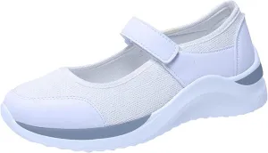 Ladmiple Sneakers For Women Running Shoes Comfortable Women's Canvas Shoes Low Cut Slip On Sneaker Casual Walking Shoes Dressy Summer Comfortable Fashion Platform Flats Loafers