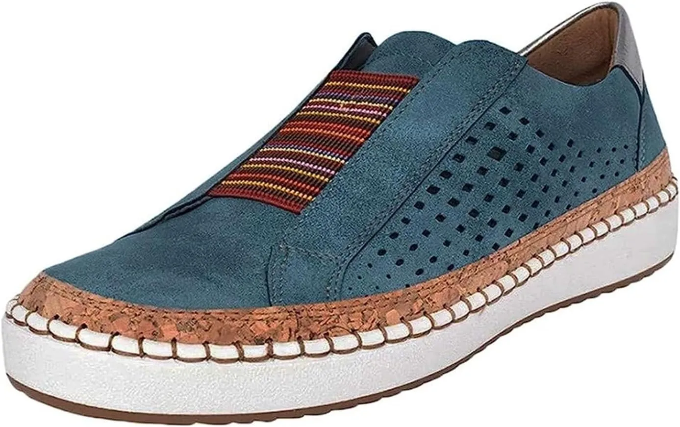 Ladmiple Sneakers For Women Trendy 2024 Canvas Shoes Casual Slip On Fashion Comfortable Walking Dressy Summer Flats Loafers