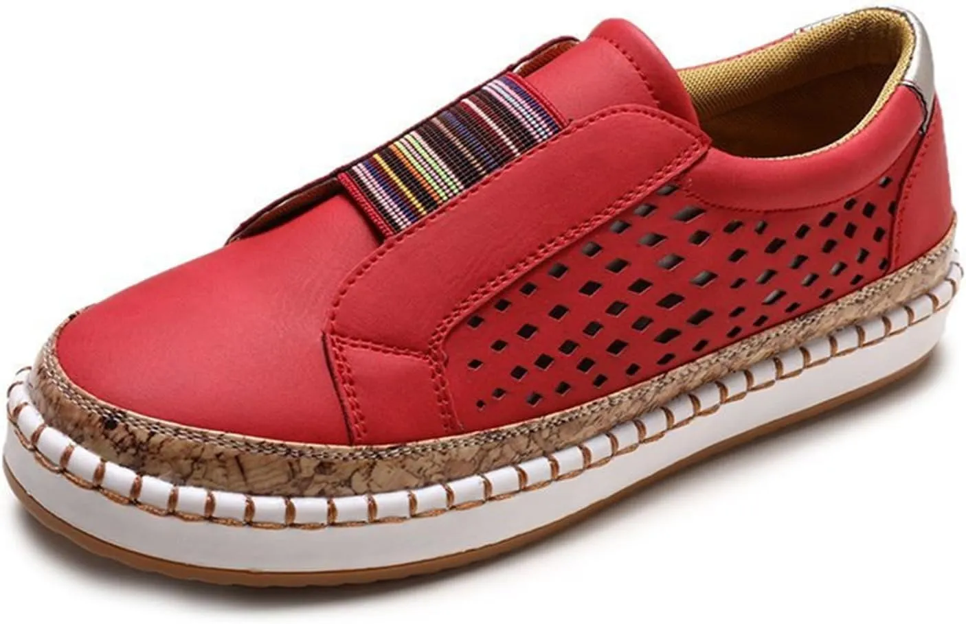 Ladmiple Sneakers For Women Trendy 2024 Canvas Shoes Casual Slip On Fashion Comfortable Walking Dressy Summer Flats Loafers