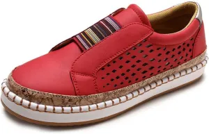 Ladmiple Sneakers For Women Trendy 2024 Canvas Shoes Casual Slip On Fashion Comfortable Walking Dressy Summer Flats Loafers