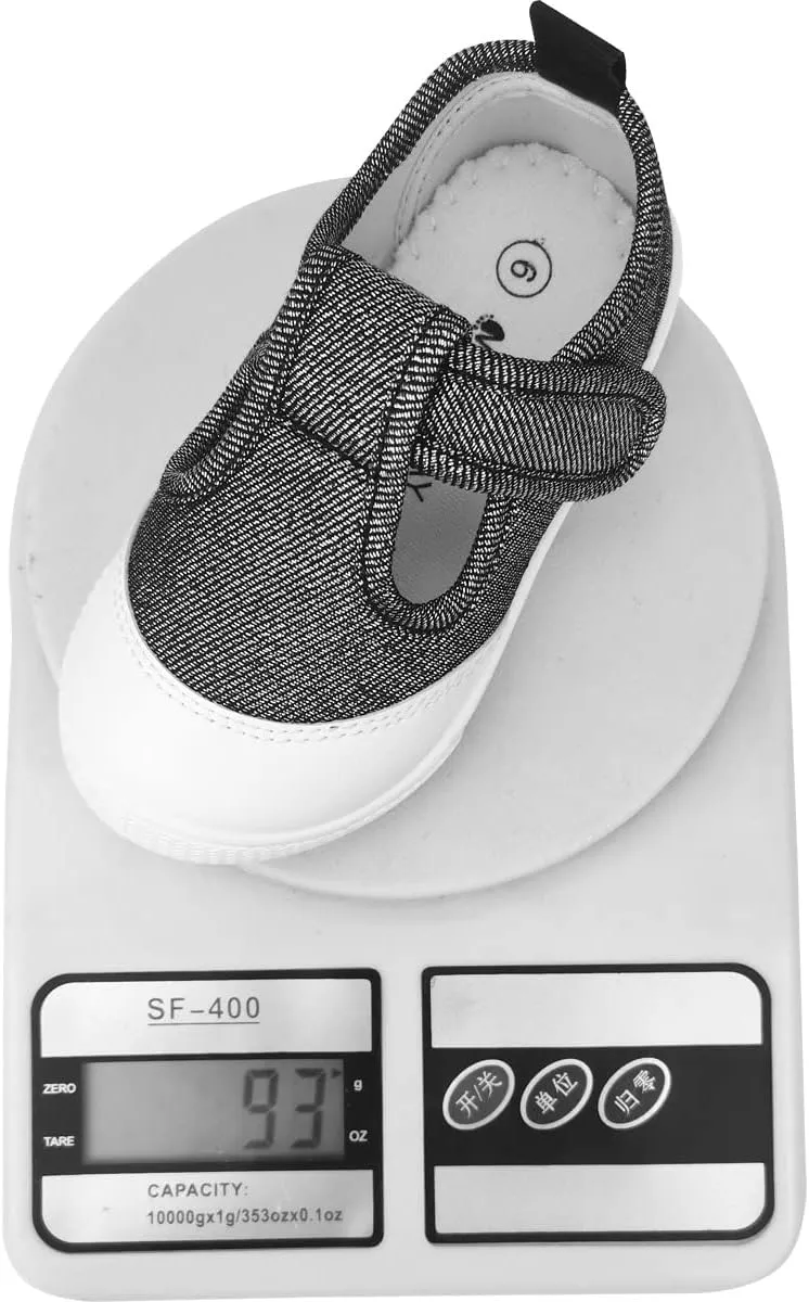 LAWBUCE Toddler Girls T-Strap Sneakers Kids Mary Jane Canvas Shoes