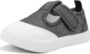 LAWBUCE Toddler Girls T-Strap Sneakers Kids Mary Jane Canvas Shoes