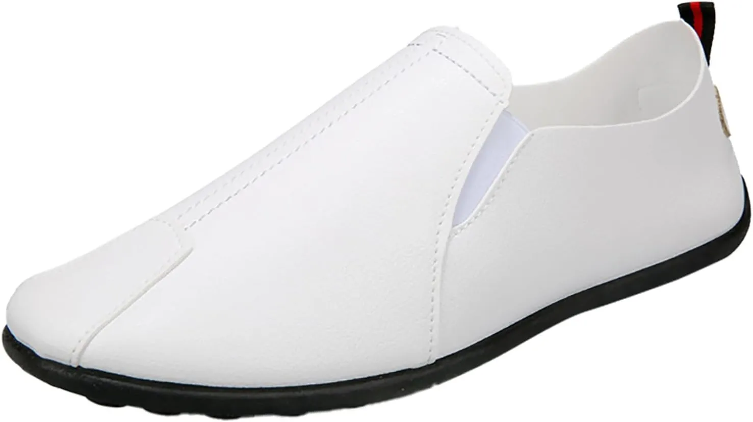 Leisure Men's Four Seasons Non Slip Flat Round Toe Breathable Slip On Lazy Leisure Shoes Mens Casual Shoes Running